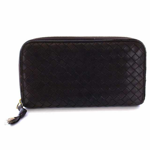 中古】ボッテガヴェネタ BOTTEGA VENETA イントレチャート 長財布