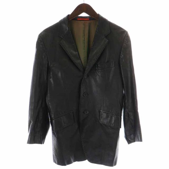 レザーテーラードジャケット 牛革 中古】ポールスミス PAUL SMITH