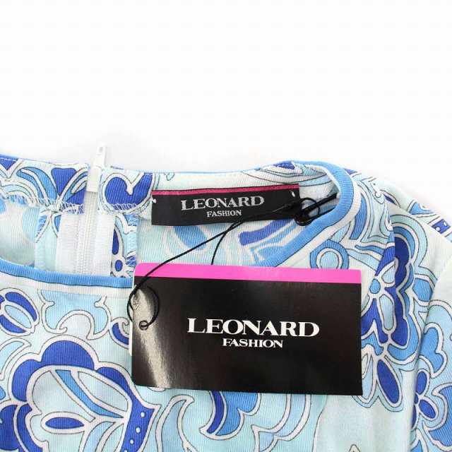 中古】未使用品 レオナール LEONARD FASHION 21SS 花柄ワンピース 半袖 ...