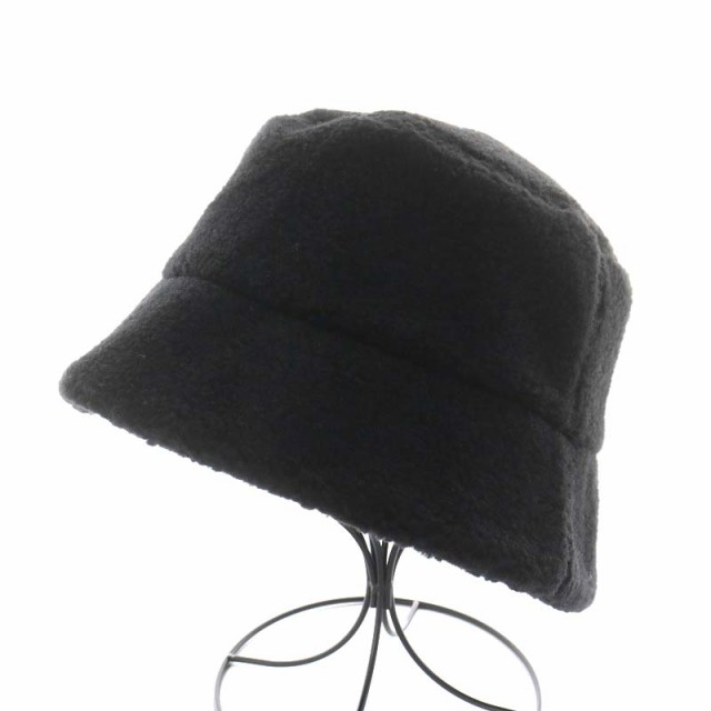 【中古】カシラ CA4LA × ヴィクティム VICTIM ボア バケットハット BOA BUCKET HAT 帽子 黒 ブラック  TM-22-A-118｜au PAY マーケット