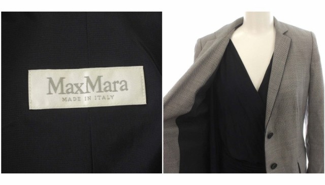 美品マックスマーラ 白タグ スーツ ワンピースセットアップ グレー ビジネス38KAZUNO_全商品