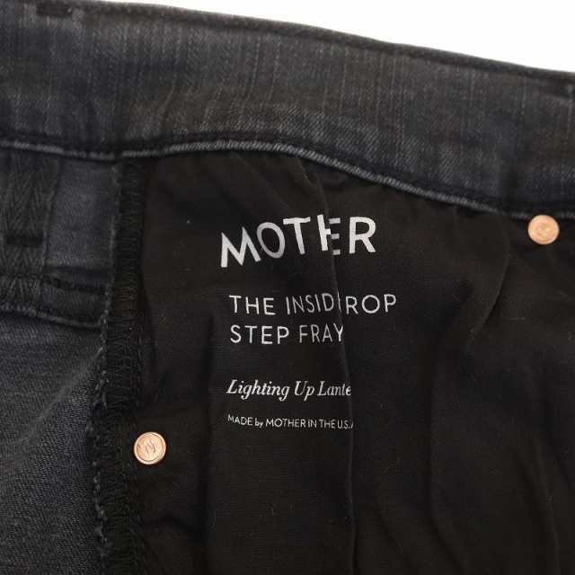 中古】マザー INSIDER CROP STEP FRAY デニムパンツ フレア カットオフ