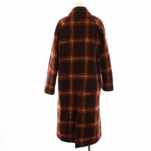 PS Paul Smith チェック ステンカラーコート Mサイズブラウン系