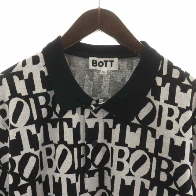 中古】BOTT ボット 22SS Square Logo S／SL Jacquared ポロシャツ 半袖