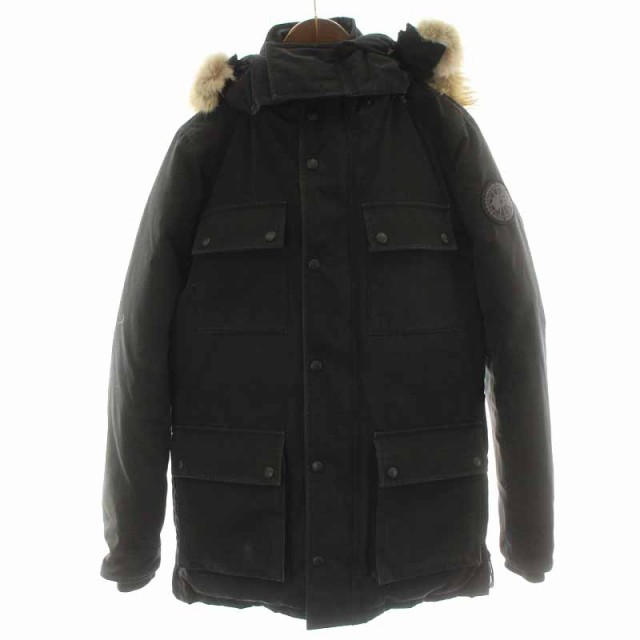 【中古】カナダグース CANADA GOOSE ビームス別注 バンクロフト BANCROFT ダウンジャケット ハイネック S 黒｜au PAY  マーケット