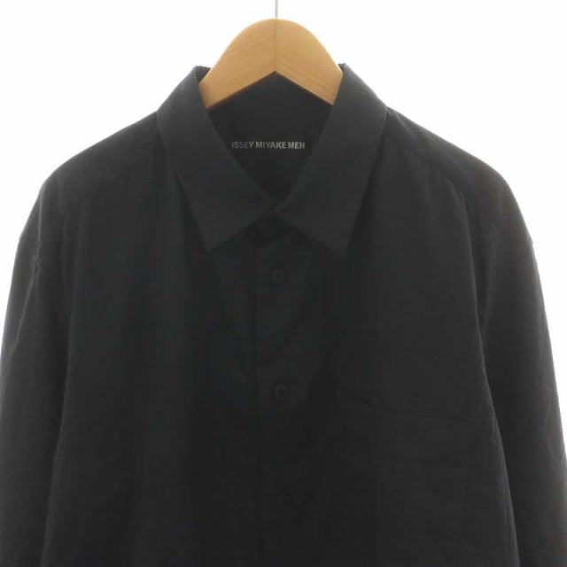 中古】イッセイミヤケメン ISSEY MIYAKE MEN 19AW シャツ 長袖 シワ