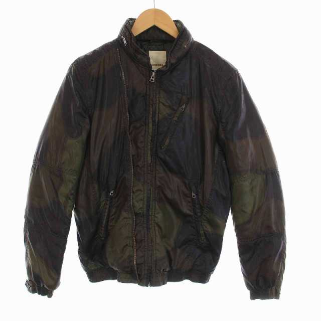 中古】ディーゼル DIESEL 中綿ジャケット 総柄 ジップアップ