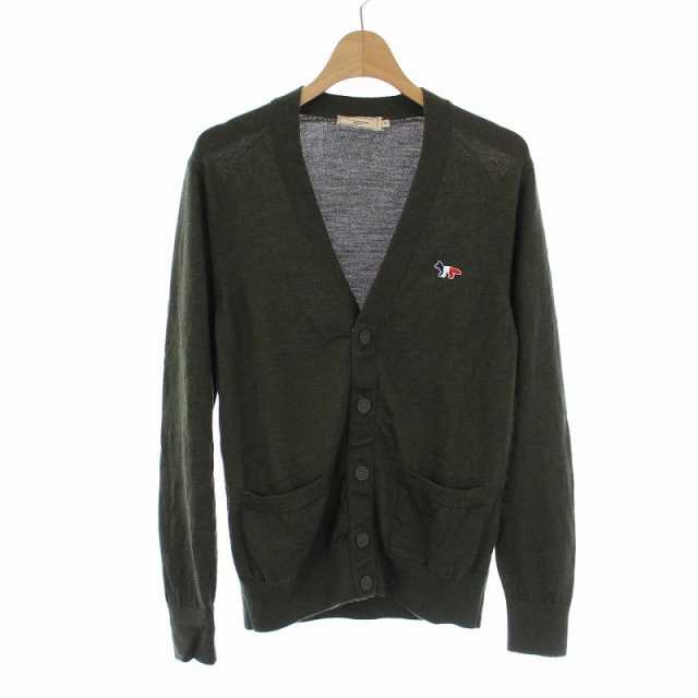 中古】メゾンキツネ TRICOLOR FOX CARDIGAN トリコロール フォックス