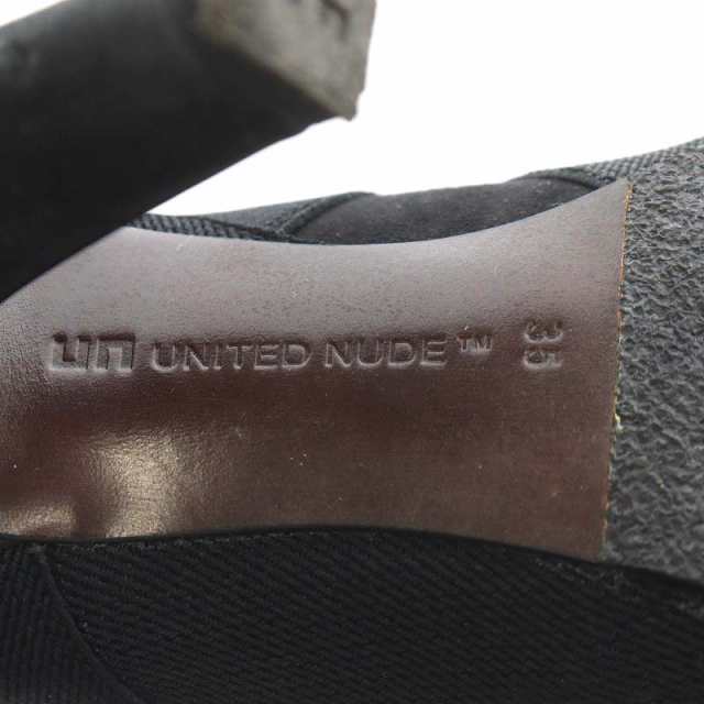 中古】ユナイテッドヌード UNITED NUDE ショートブーツ ヒール 35 22.5