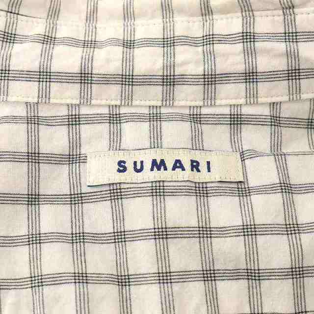 中古】SUMARI シュマリ Flap Pocket Box Shirt-GRID シャツ 長袖