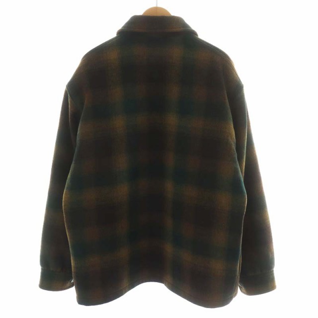 【中古】ペンドルトン PENDLETON CPOシャツジャケット チェック柄 ウール S 茶 ブラウン 緑 グリーン 9575-8012｜au PAY  マーケット