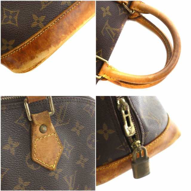 中古】ルイヴィトン LOUIS VUITTON モノグラム アルマ ハンドバッグ 茶 ...