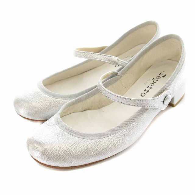 中古】レペット Repetto ストラップパンプス レザー ラウンドトゥ