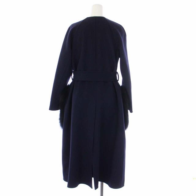 中古】ドゥロワー ノーカラーコート ガウンコート アウター ロング  