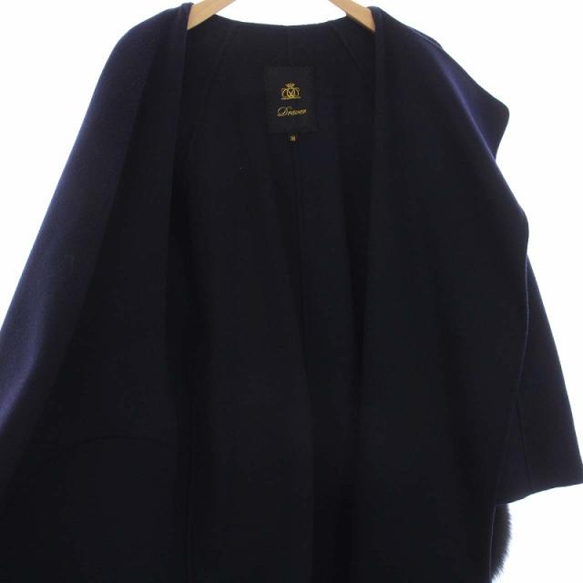 中古】ドゥロワー ノーカラーコート ガウンコート アウター ロング  