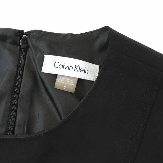 中古】カルバンクライン CALVIN KLEIN ワンピース ノースリーブ ひざ丈