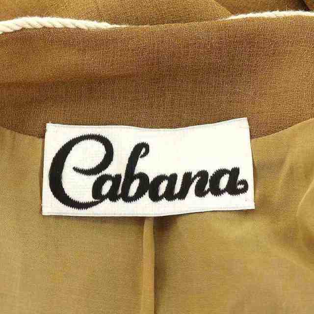 【中古】カバナ Cabana ジャケット 38 M 茶 ブラウン 20SS-JK02-H /AN22 レディースの通販は
