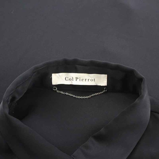 【中古】コルピエロ Col Pierrot 19AW シャツ 長袖 サテン 紺 ネイビー /NW33 レディース｜au PAY マーケット