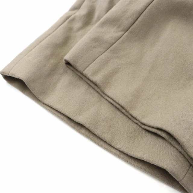 中古】ロエフ LOEFF メルトン クロップド ワイドパンツ ウール 0