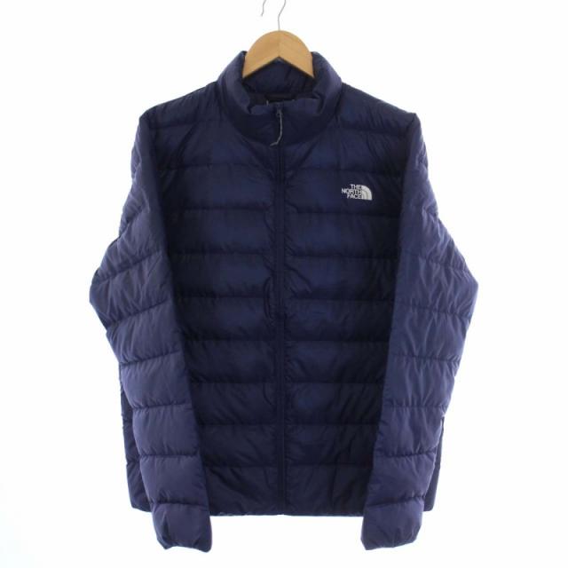 未使用品 ザノースフェイス THE NORTH FACE LIGHT DOWN JACKET ライトダウンジャケット アウター ジップアップ スタンドカラー 2XL 紺 NJ1D 中古】未使用品 THE NORTH FACE LIGHT DOWN JACKET ジップアップ