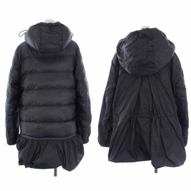 【中古】モンクレール MONCLER S sacai セリナ SERINA ダウンコート リバーシブル ロング フード 2 L グレー｜au PAY  マーケット