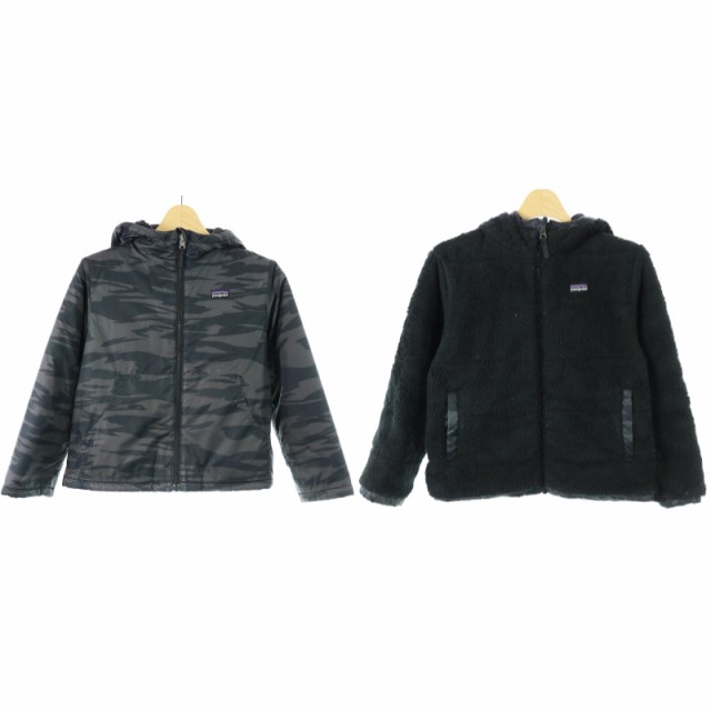 Patagonia キッズ ナイロンジャケット ボアジャケット フード