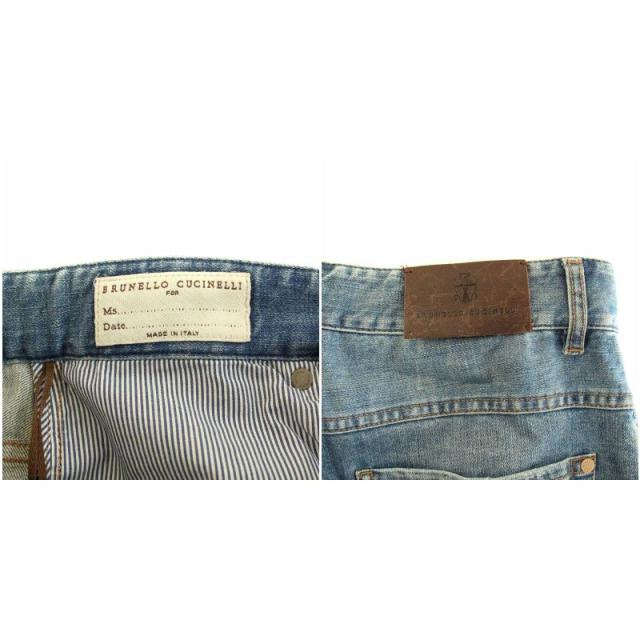 中古】ブルネロクチネリ デニムパンツ ジーンズ ジップフライ ダメージ  