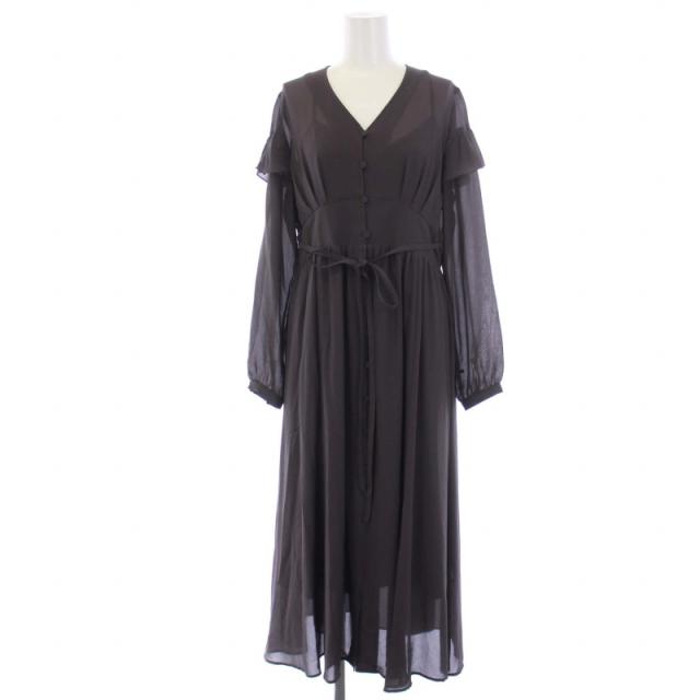 中古】セルフォード CELFORD 21AW 期中シフォンVネックワンピース 