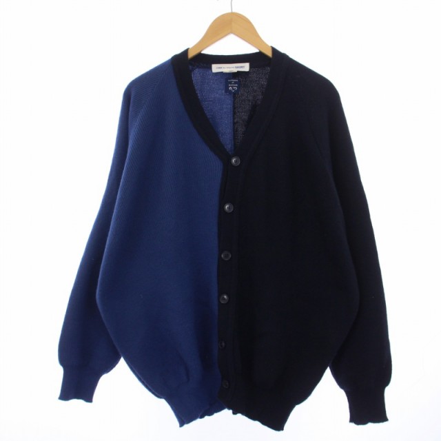 【中古】COMME des GARCONS SHIRT Lochaven of Scotland oversize cardigan.gge7 カーディガン 長袖 M 青 紺 メンズ