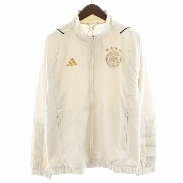 【中古】アディダス adidas ドイツ代表 2022 Presentation Jacket ジップアップ ロゴ XL ベージュ HF3979の通販は 4,876円