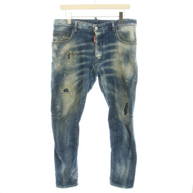 中古】DSQUARED2 20AW TIDY BIKER JEAN デニム ボタンフライ ダメージ 