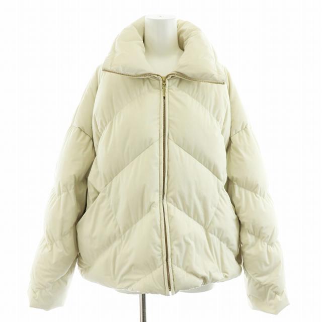 【中古】シックスバイワン コペンハーゲン HIGH COLLAR DOWN JACKET ダウンジャケット アウター 0 S アイボリー