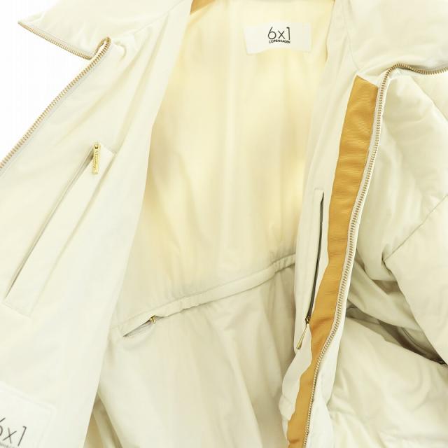 【中古】シックスバイワン コペンハーゲン HIGH COLLAR DOWN JACKET ダウンジャケット アウター 0 S アイボリー_4