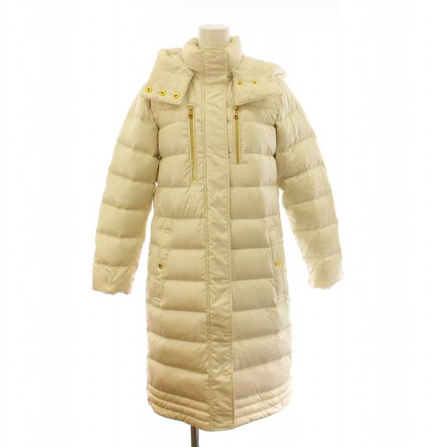 【中古】LAUREN RALPH LAUREN 近年モデル ダウンコート フード ロング ジップアップ ナイロン ベルト付き XXSの通販は