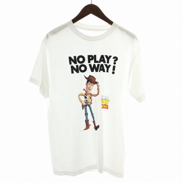 【中古】ウェーバー weber Tシャツ カットソー Disney PIXAR TOY STORY ウッディ ロゴ プリント 半袖 M 白 ホワイトの通販は