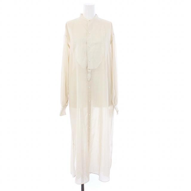 HYKE LINEN BIB FRONT SHIRT DRES ロングワンピース HYKE LINEN BIB FRONT SHIRT DRESS ワンピース