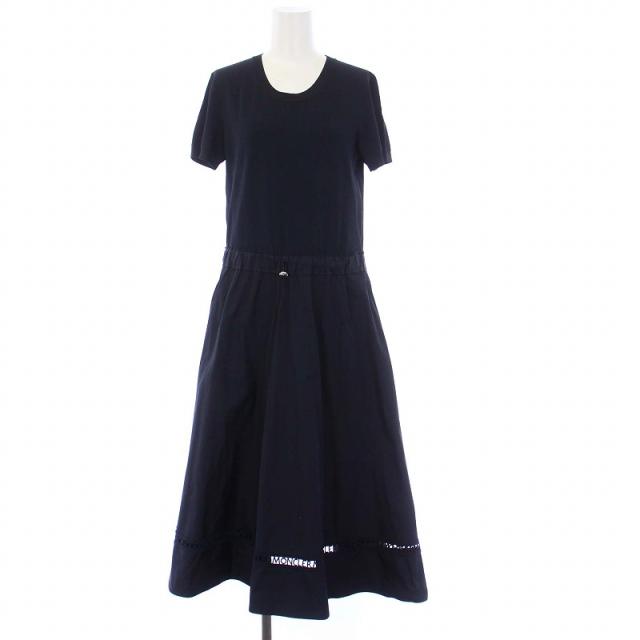 MONCLER モンクレール 半袖ニット ロングワンピース