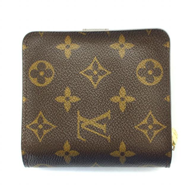 Louis Vuitton 二つ折り財布 モノグラム 茶 ルイヴィトン LOUIS VUITTON 財布 二つ折り モノグラム 茶色 ブラウン