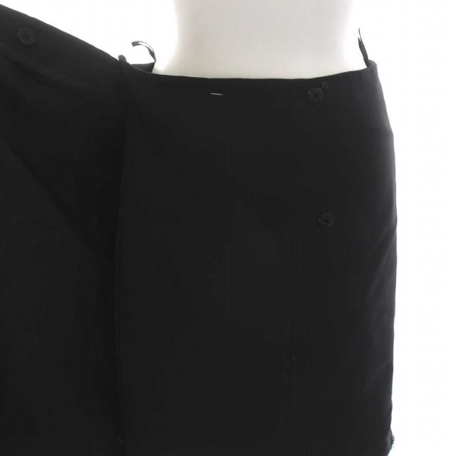 中古】プラダ PRADA ラップ スカート ひざ丈 ビジュー装飾 38 M