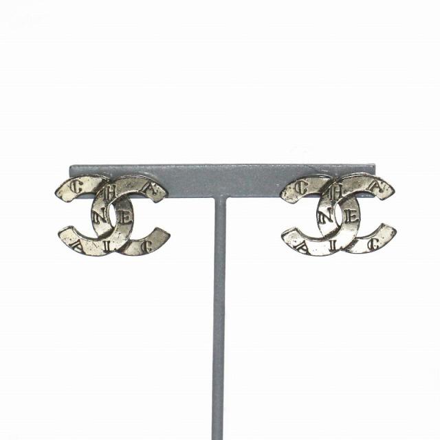 【中古】シャネル CHANEL ヴィンテージ ココマーク ピアス シルバーカラー /KH ■OH レディースの通販は 44,395円