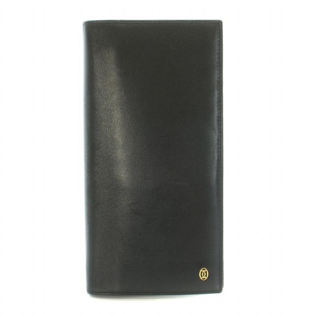 中古】カルティエ Cartier パシャ 長財布 二つ折り 小銭入れあり  