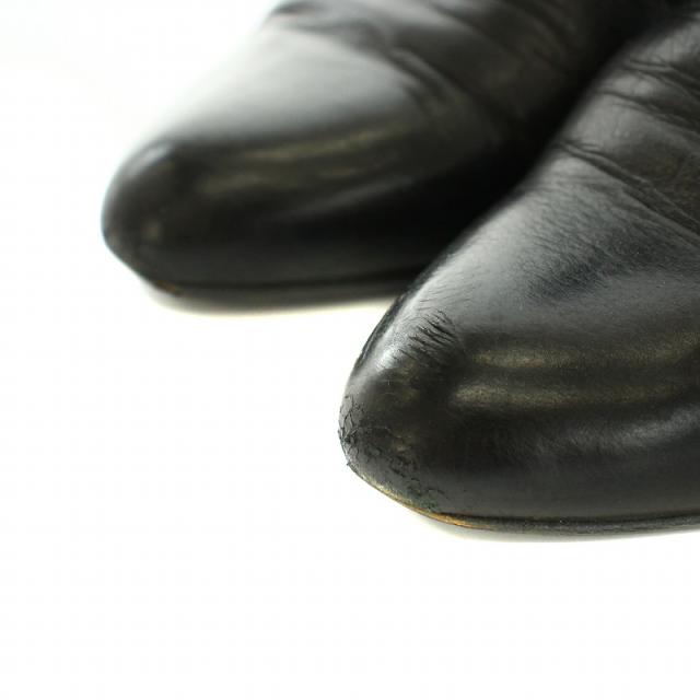 【中古】PELLICO TAXI 80TR バックジップショートブーツ アンクルブーツ レザー 36.5 23.5cm 黒 7049 レディース