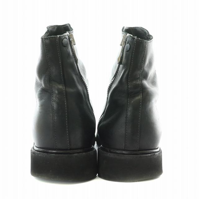 【中古】インカーネーション インカネーション incarnation ショートブーツ 厚底 ホースレザー サイドファスナー 黒の通販は