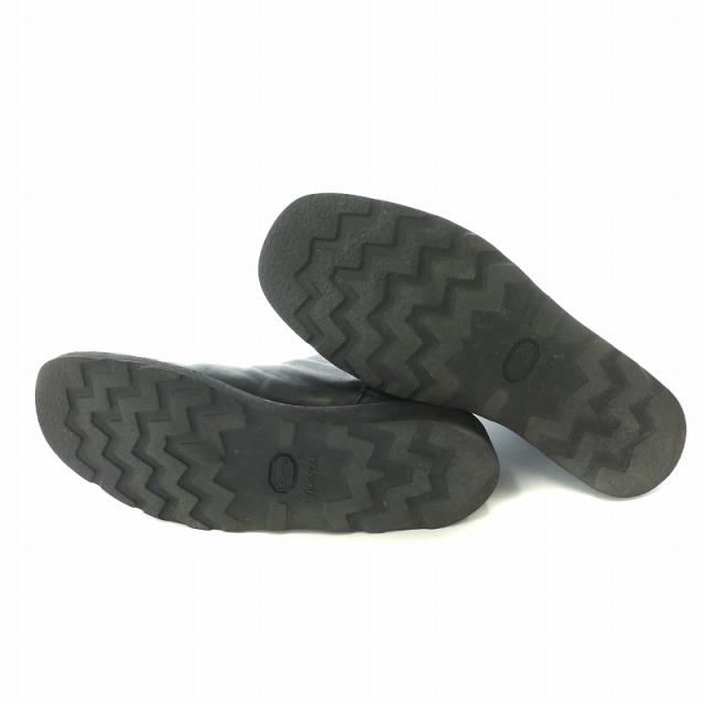 【中古】インカーネーション インカネーション incarnation ショートブーツ 厚底 ホースレザー サイドファスナー 黒の通販は