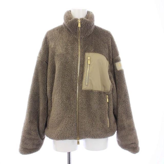 【中古】タトラス TATRAS BAGGI バッジ フリースジャケット ボア アウター ジップアップ スタンドカラー 01 ベージュの通販は 23,532円