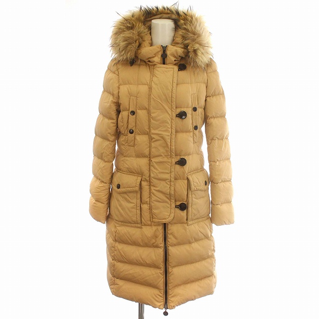 MONCLER ダウンコート GENEVRIER タヌキファー サイズ1 パリ直営店買付【MONCLER】Badyfフードファー付きショートダウン
