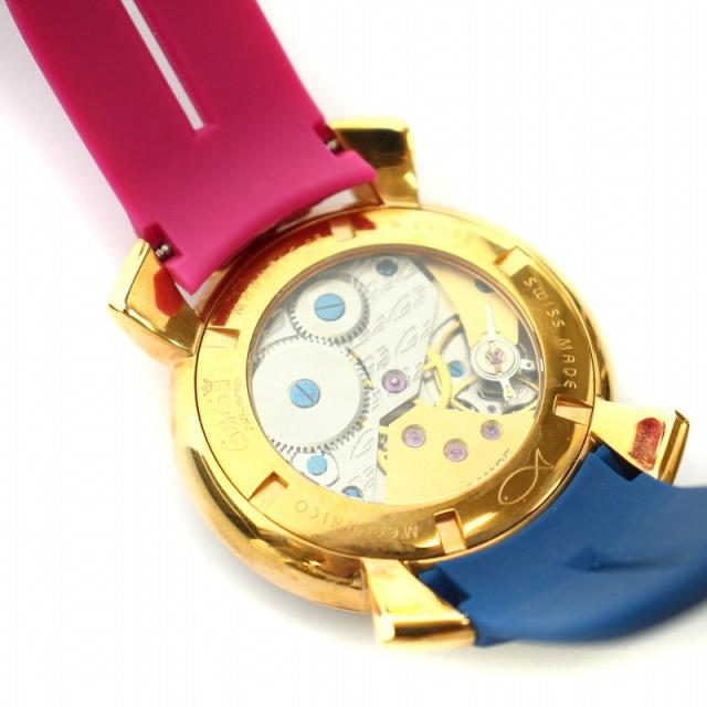 【可動品】ガガミラノ 手巻き 腕時計 マヌアーレ48 美品 可動品 GAGAMILANO ガガミラノ 腕時計 手巻き式 マヌアーレ