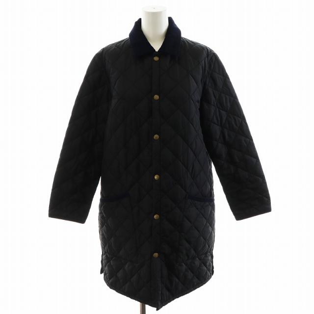 【中古】バブアー Barbour 中綿コート キルティング ナイロン アウター 34 XS 黒 ブラック /AN15 レディースの通販は 11,800円