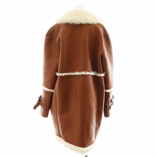 中古】マックス&コー MAX&CO. ボアコート ロング丈 アウター 40 茶  