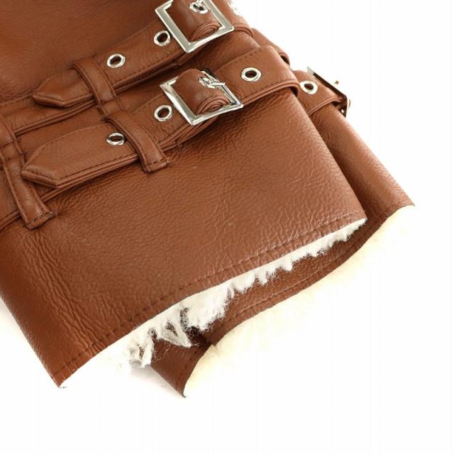 中古】マックス&コー MAX&CO. ボアコート ロング丈 アウター 40 茶  